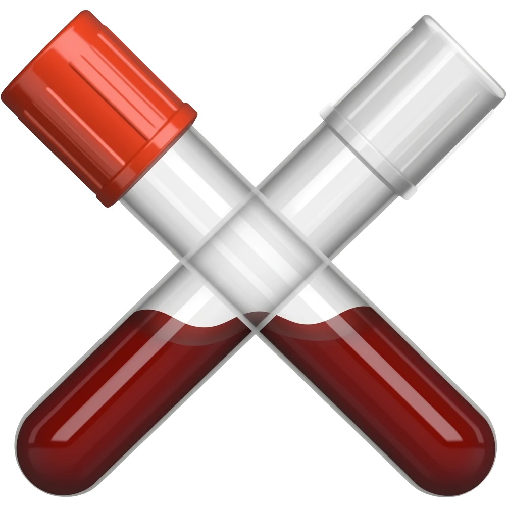 Tubo de sangue hematologia emoji