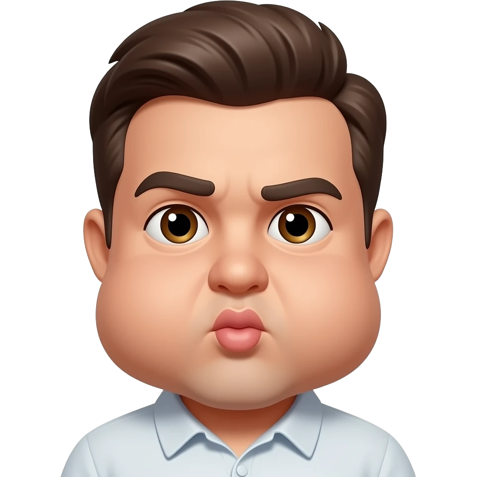 Man spreading cheeks emoji