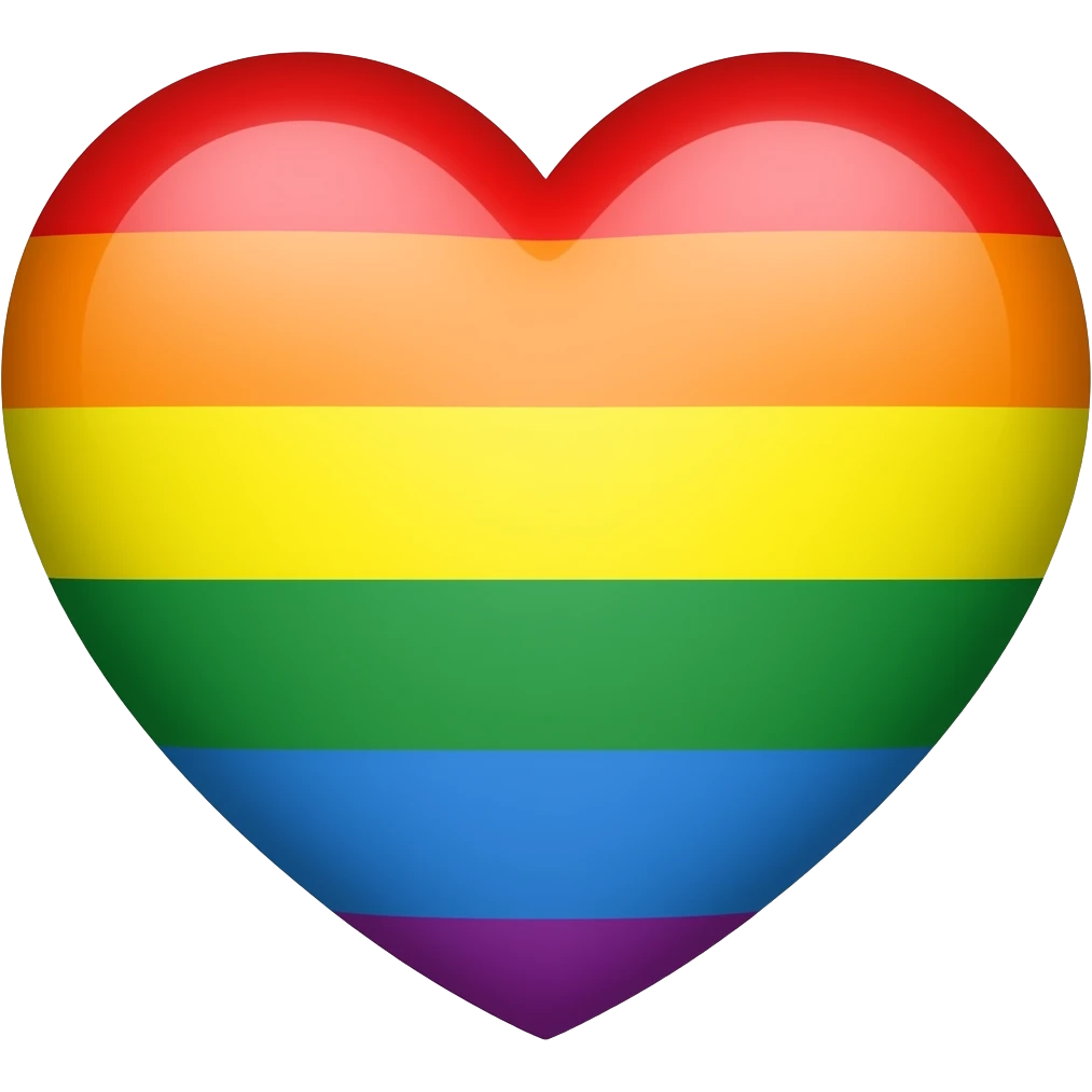 LGBT heart emoji