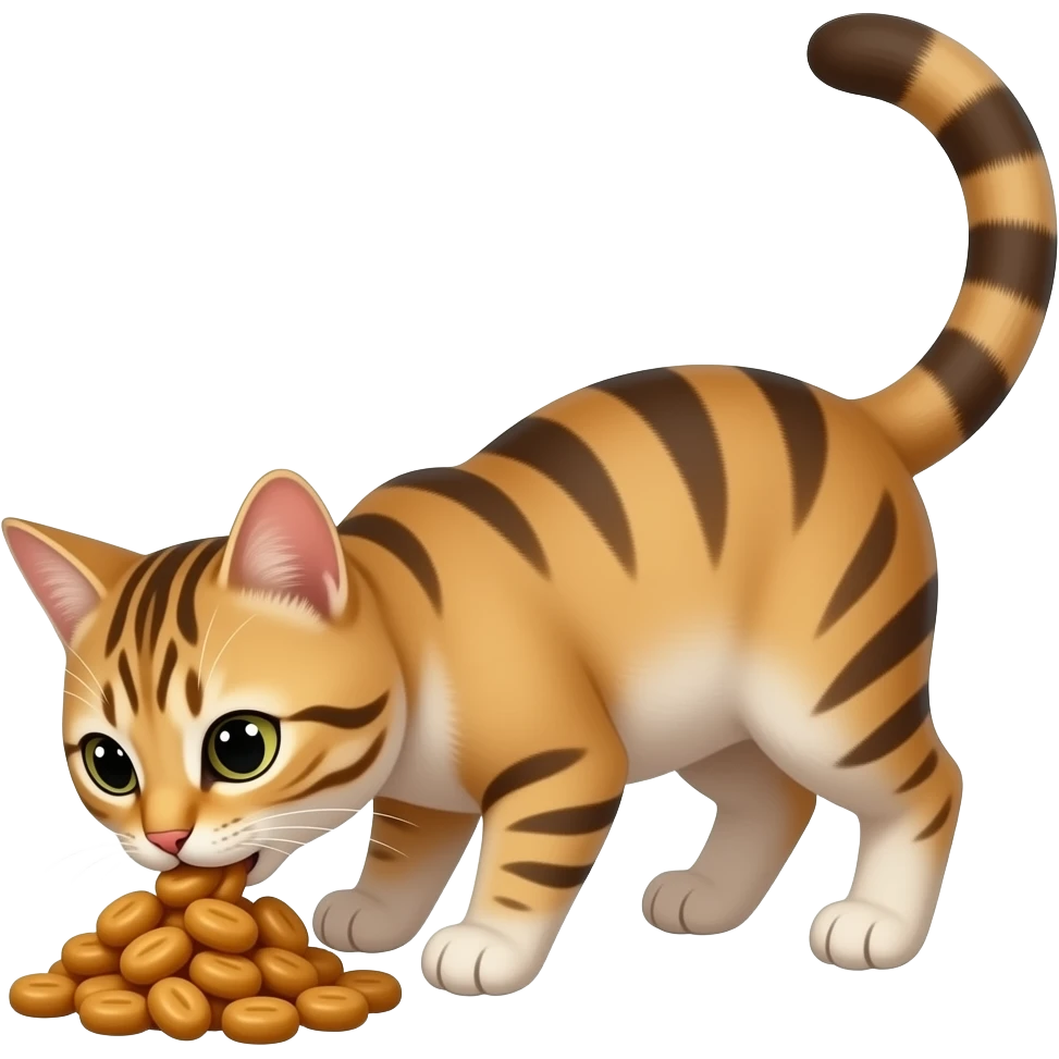 Cat eating toilet emoji