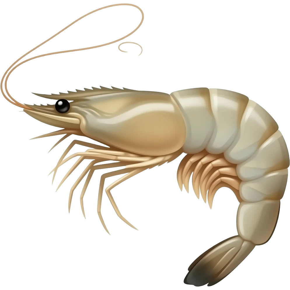 freshwater prawns emoji