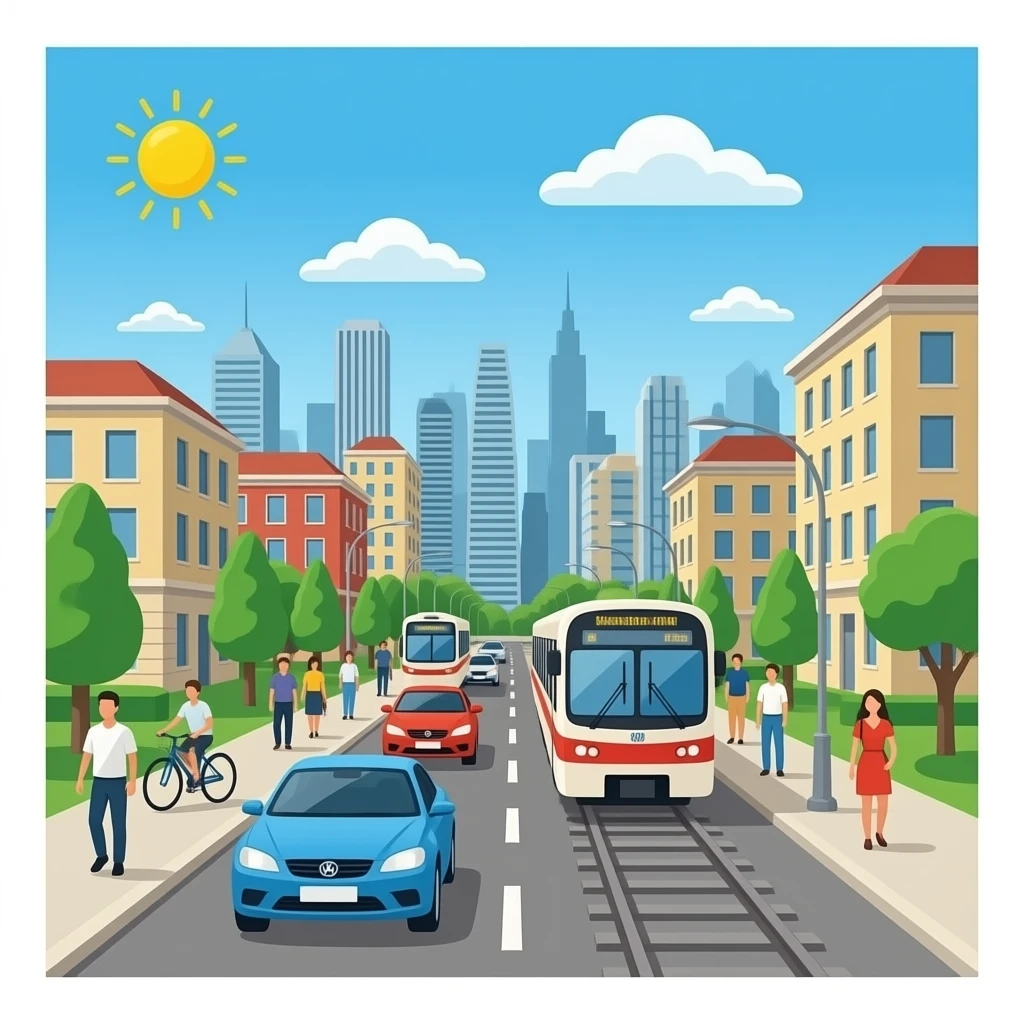 Transportation in a society in one image emoji