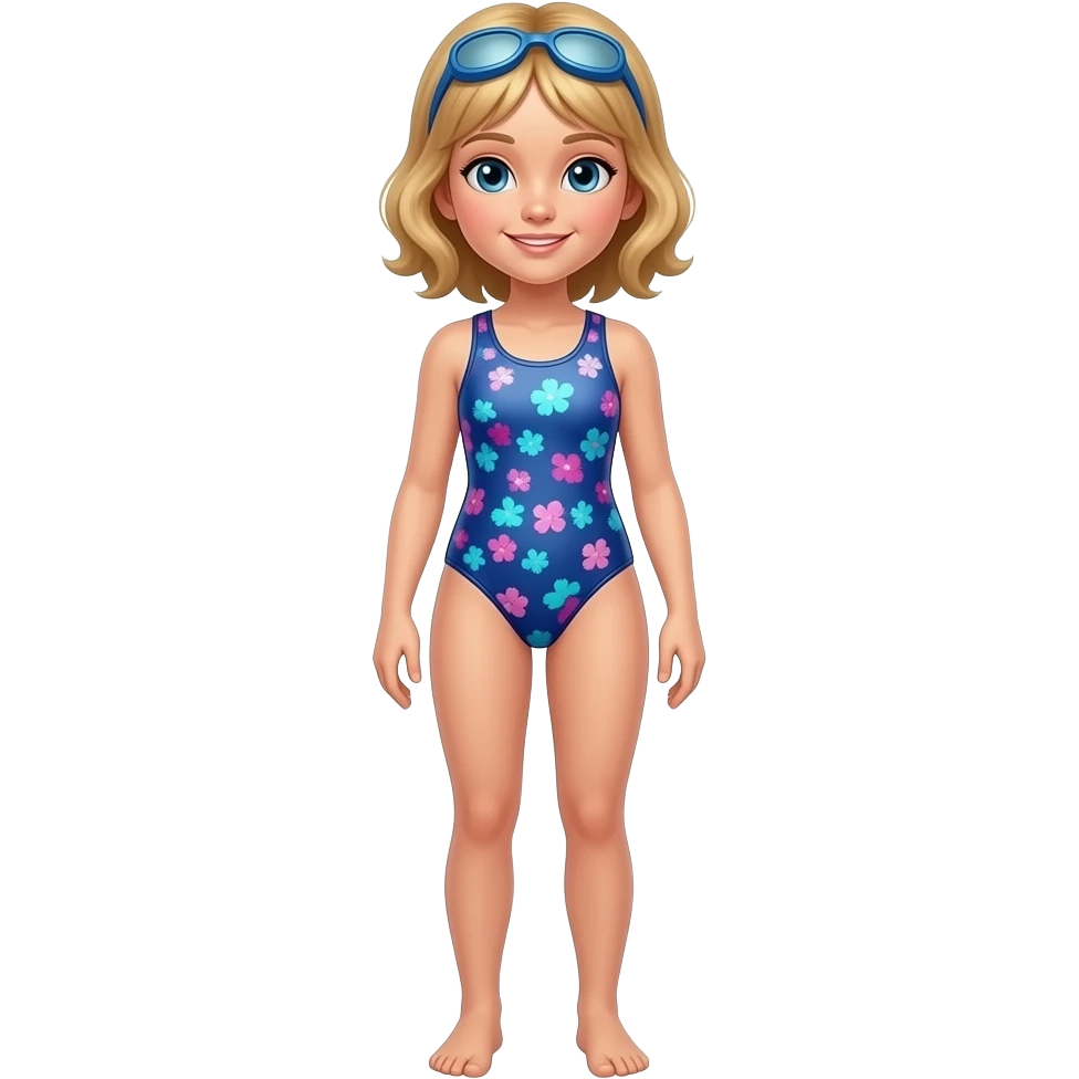 blonf 13 year old girl swimmer emoji