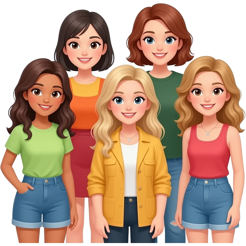 A group of girl freinds emoji