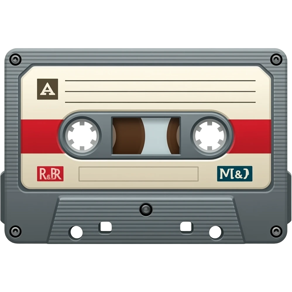 cassette tap with R&B emoji