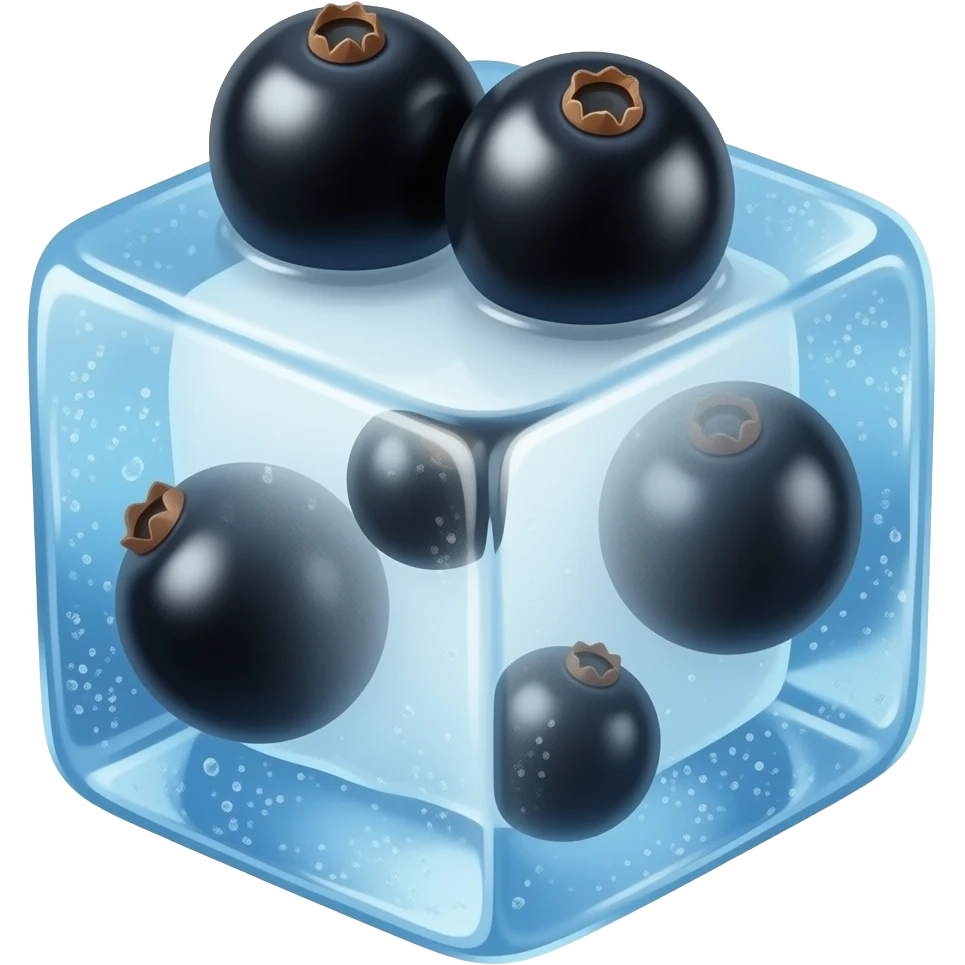 ice and blackcurrant emoji