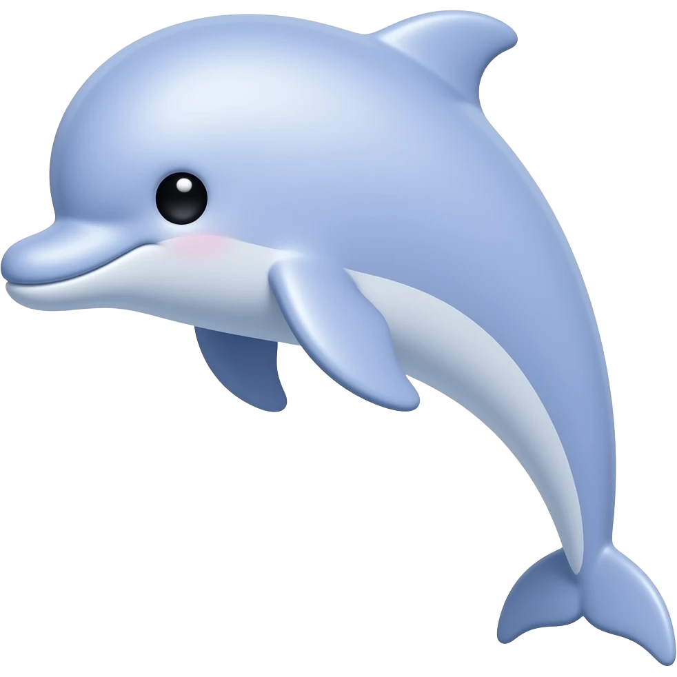 baby pink blue dolphine emoji