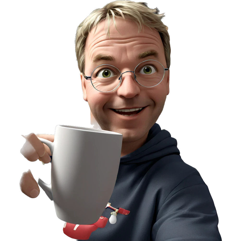 smiling boy holding a cup emoji