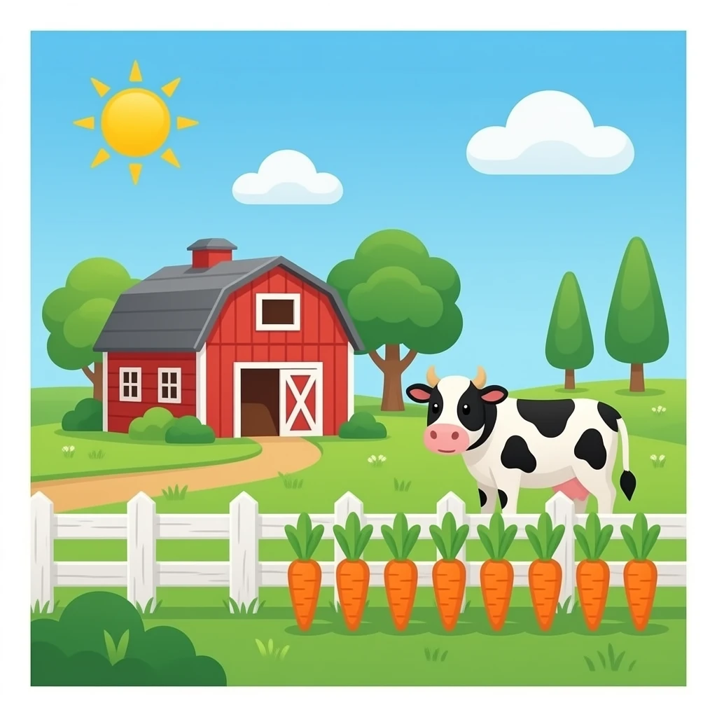 Farm cartoon background prt 2 emoji