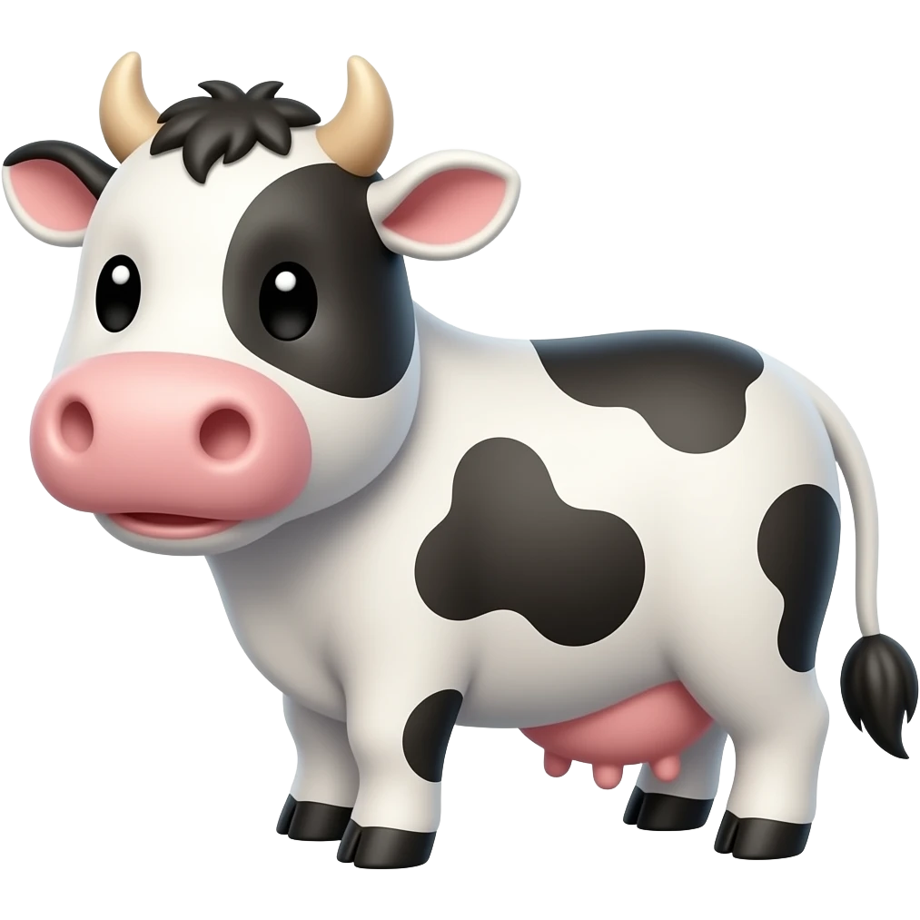 Kawaii cow emoji