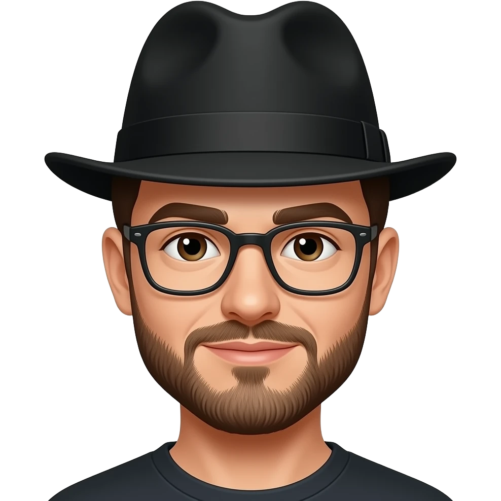 make his hat black emoji