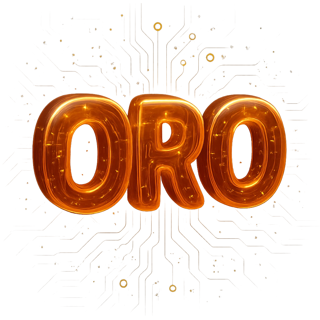 Add a digital, high-tech background with circuit patterns and glowing elements to enhance the futuristic look, keeping the orange blend and neural links prominent. emoji