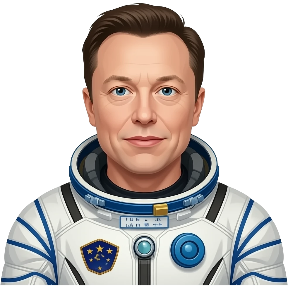 Elon musk in space suit emoji