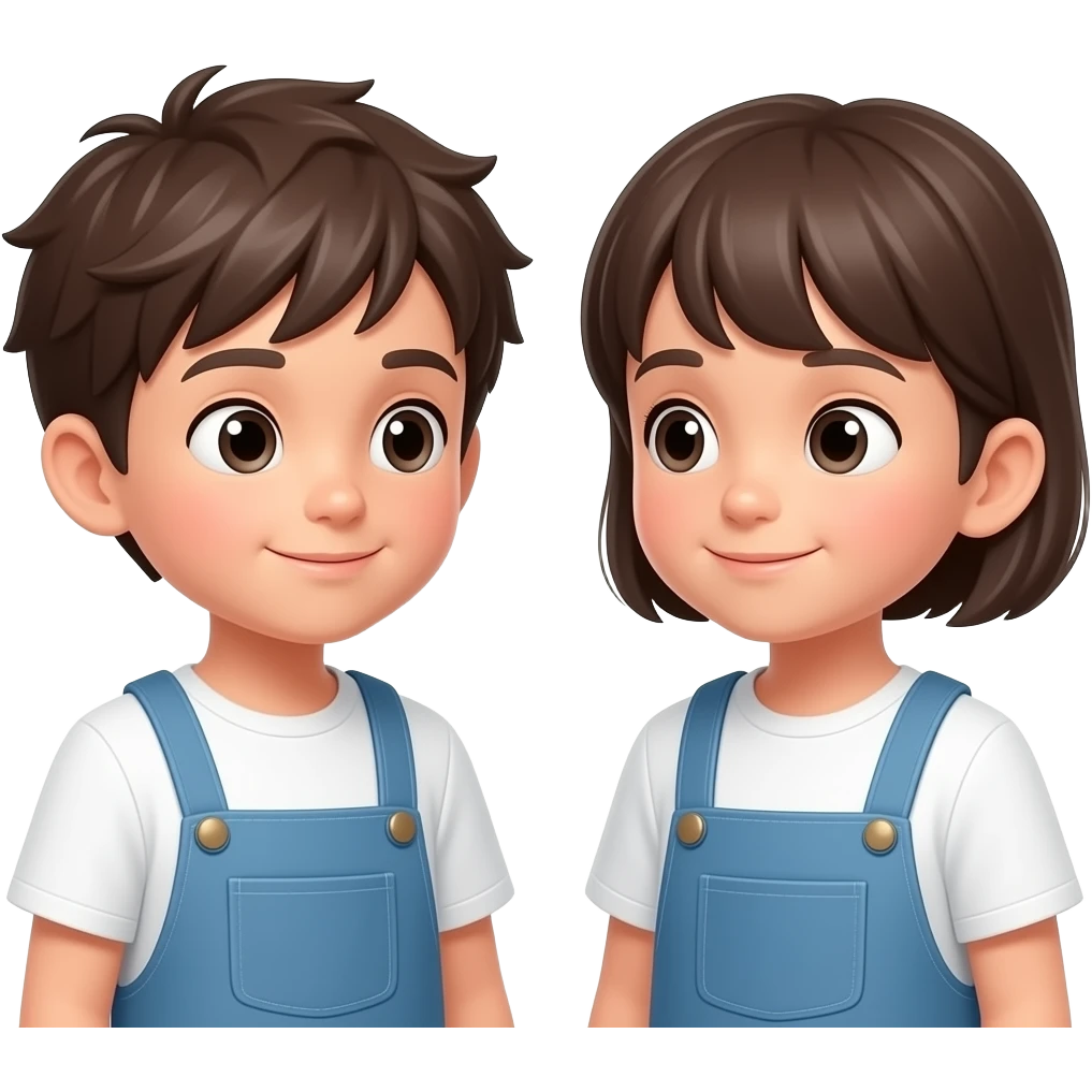 two children talking emoji