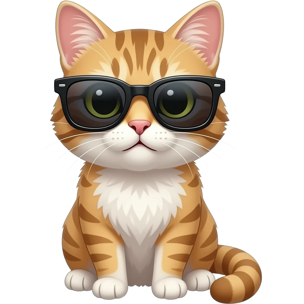 Cat wearing sunglasses emoji