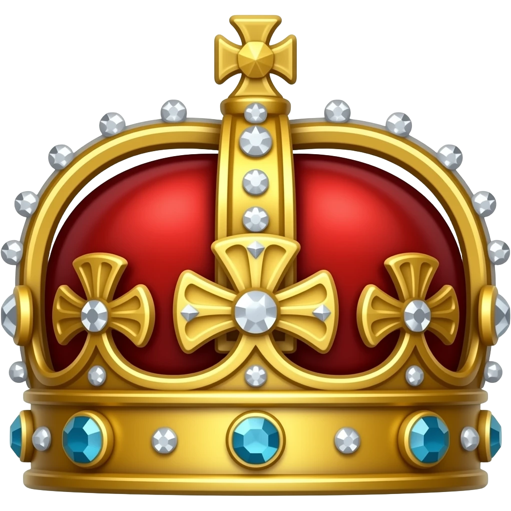 Corona laureada imperial de oro y diamantes del dios Emperador de Warhammer 40k emoji