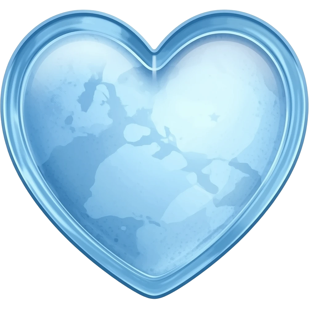 Corazón congelado emoji