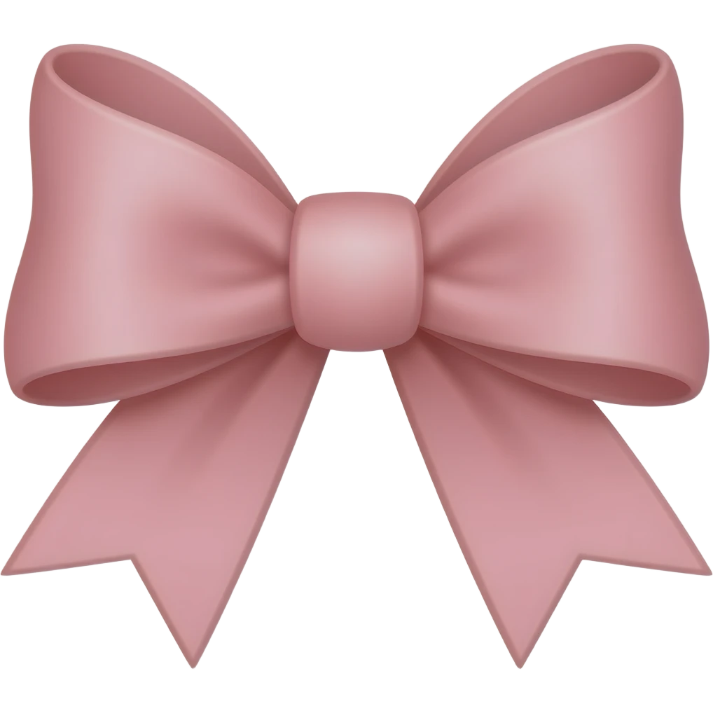 Light pink bow emoji