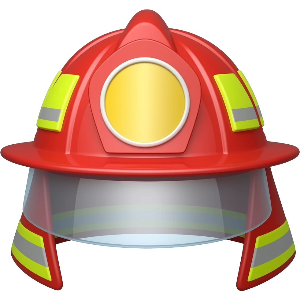 toy fire fighter helmet emoji