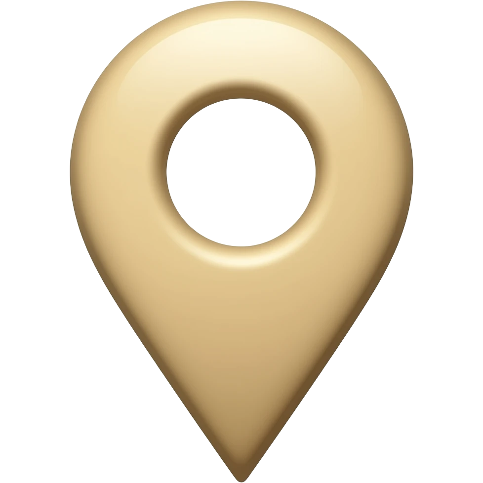 Beige location pin emoji