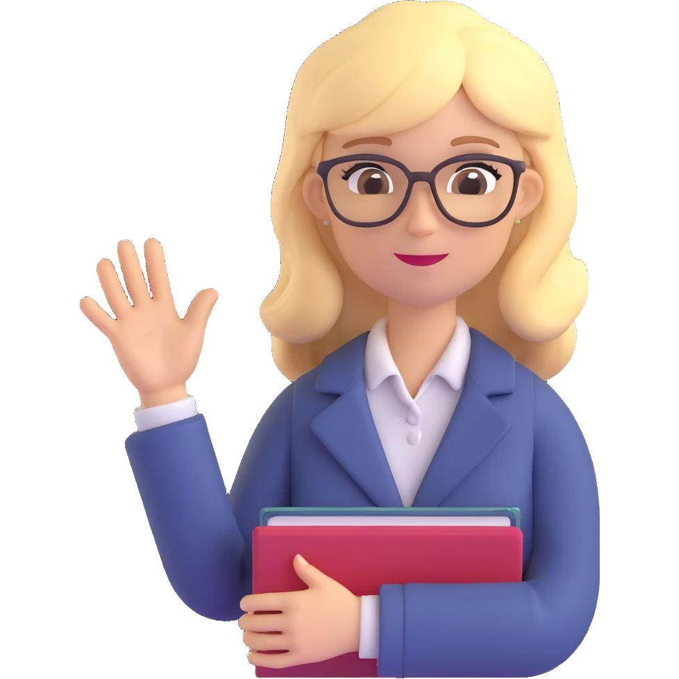 blond female teacher emoji