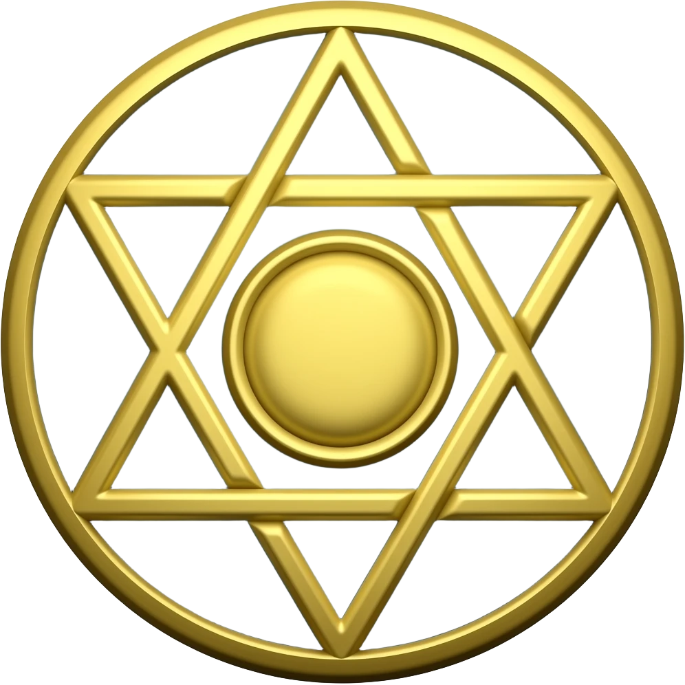 emblem with Sacred Geometry with Создай изображение на основе этого промпта emoji