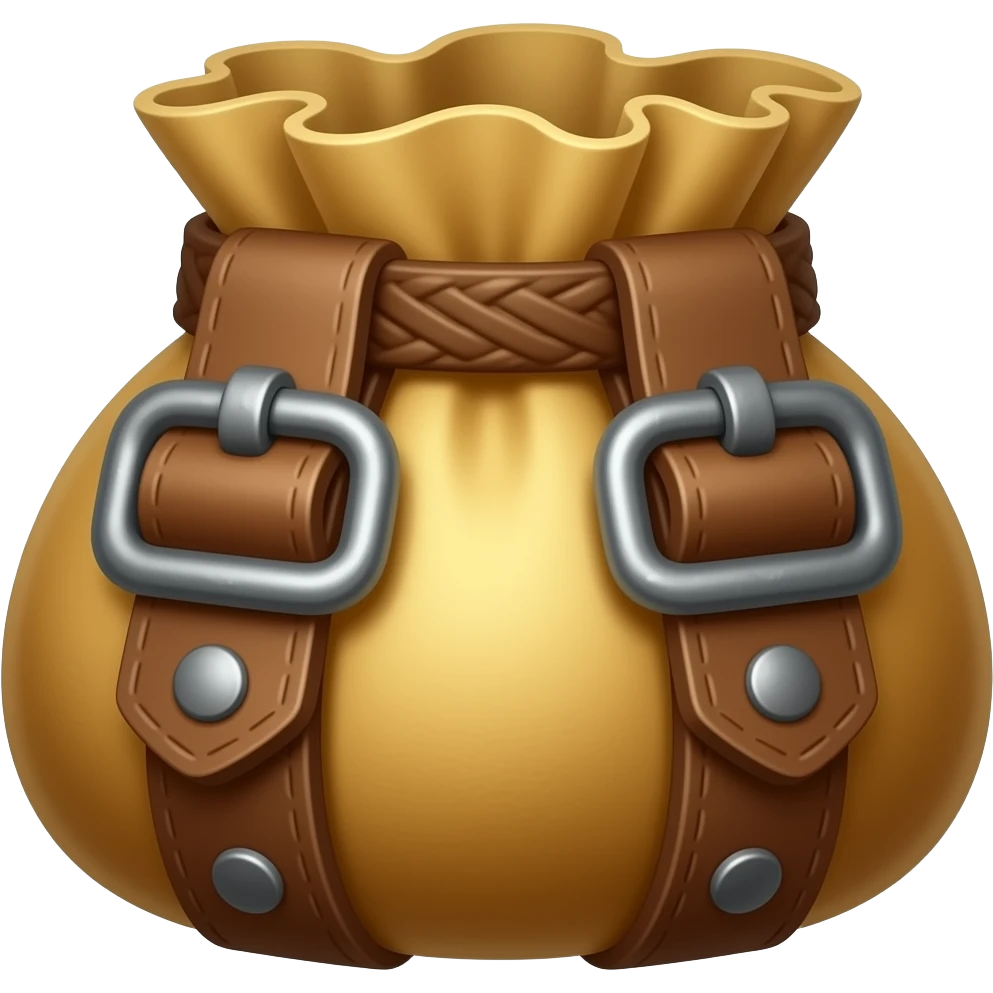 coin pouch in a medeival style emoji