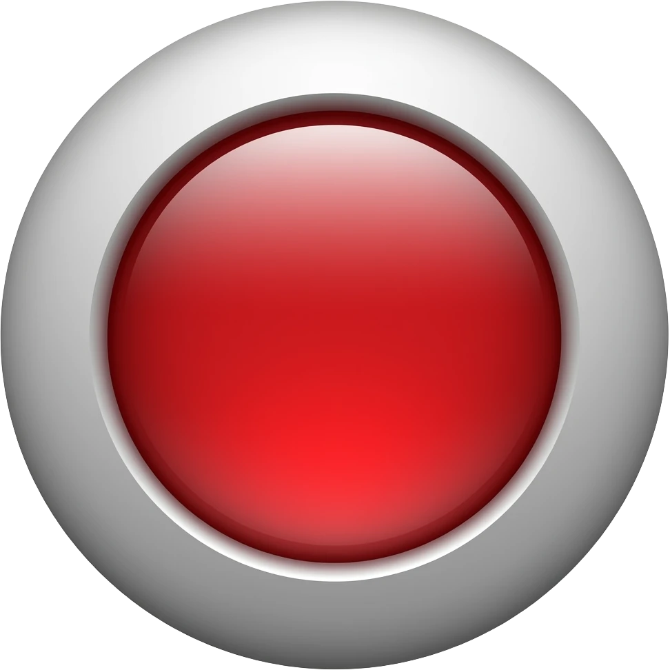 Emoji  de un botón rojo para presionar emoji
