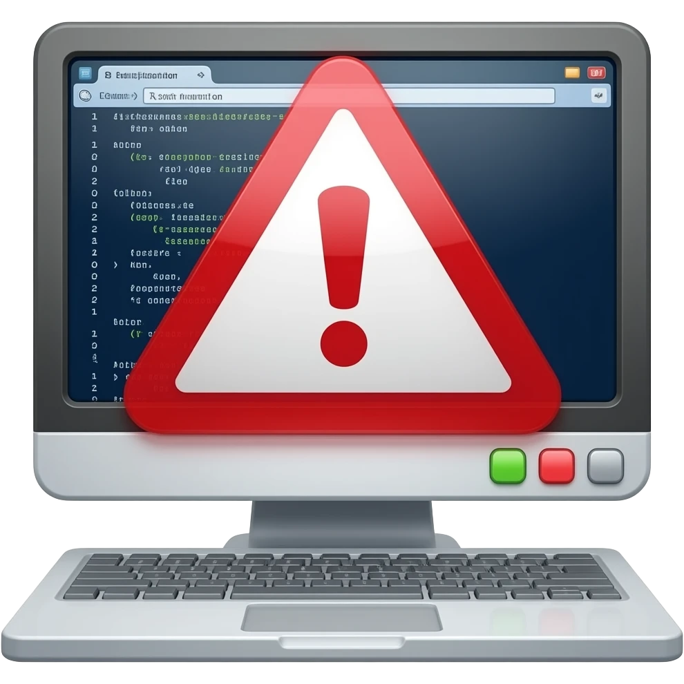 Hacked computer emoji