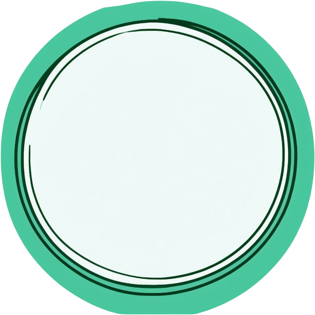 Elegant Maya fresco-inspired face, precise clean geometric lines, sophisticated circular patterns, dark green on white, refined artistic style emoji