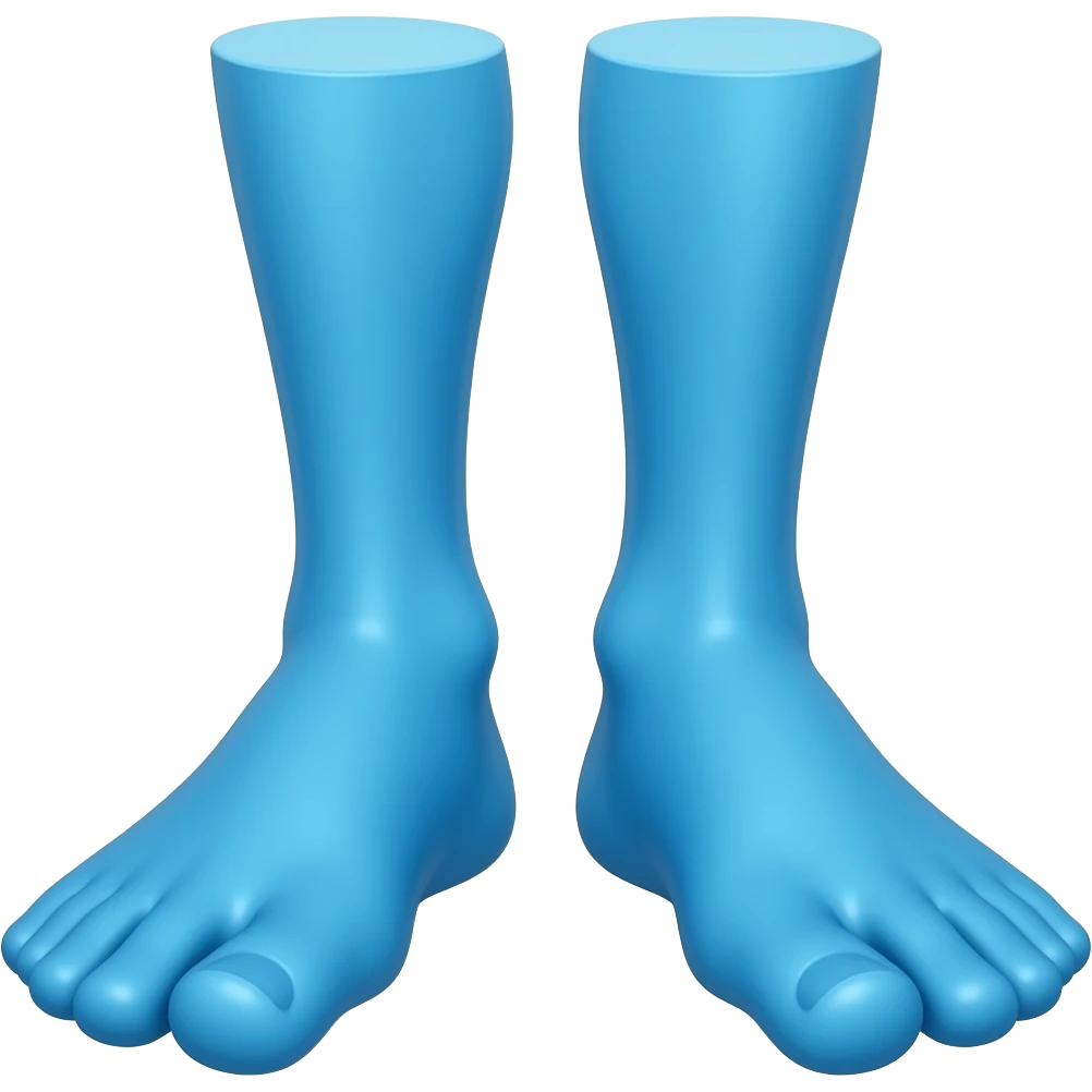 Megaminds blue feet emoji
