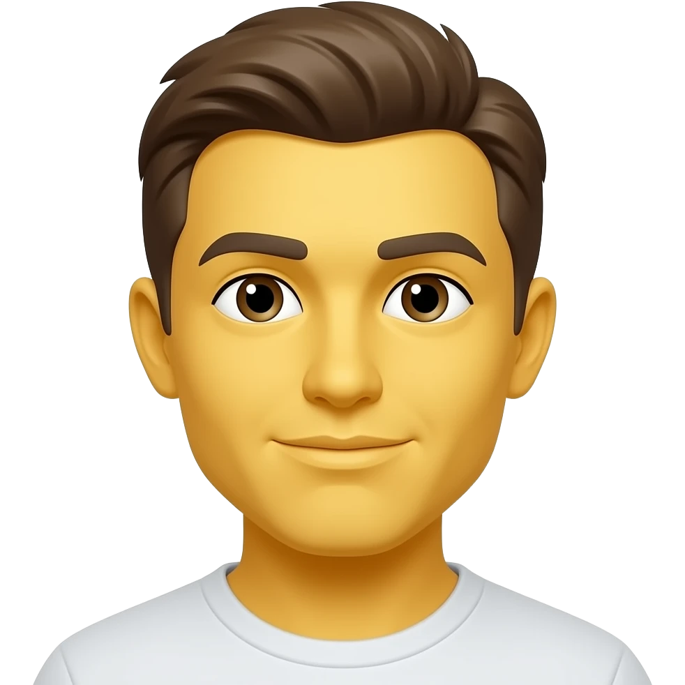 Сгенерируй смайлик оценка пользователя - Нейтрально, желтый, рот прямая линия emoji