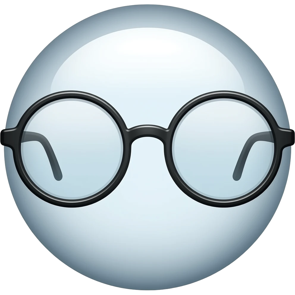 round glasses emoji
