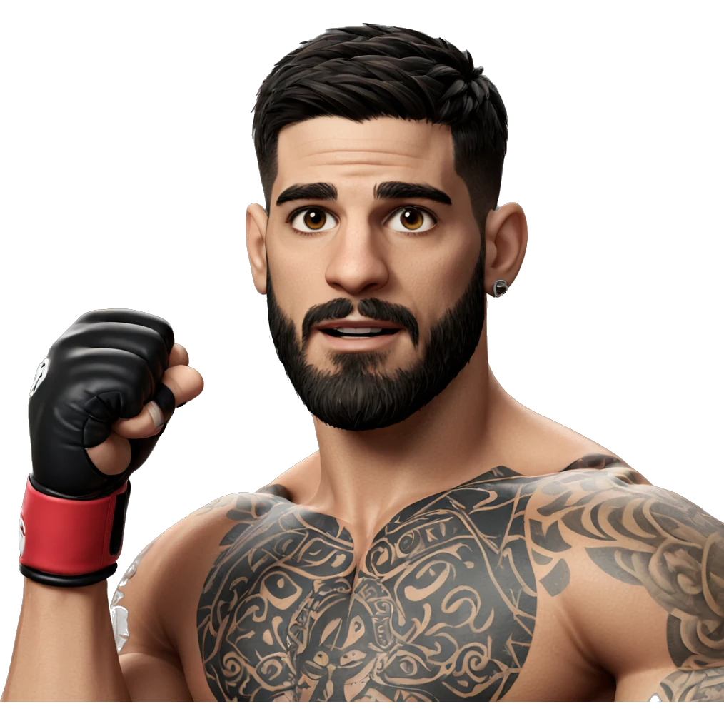 muscular man with tattoos emoji