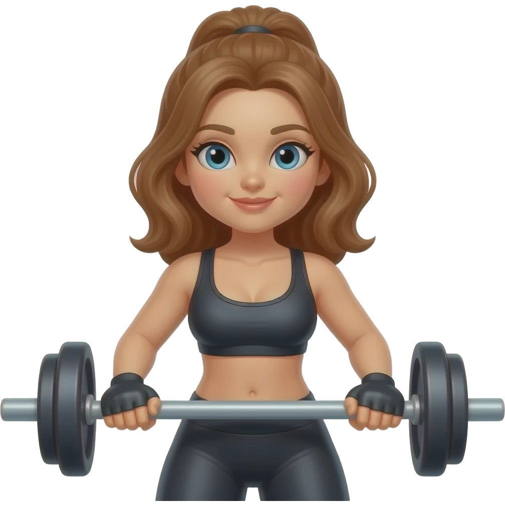chest woman in gym emoji