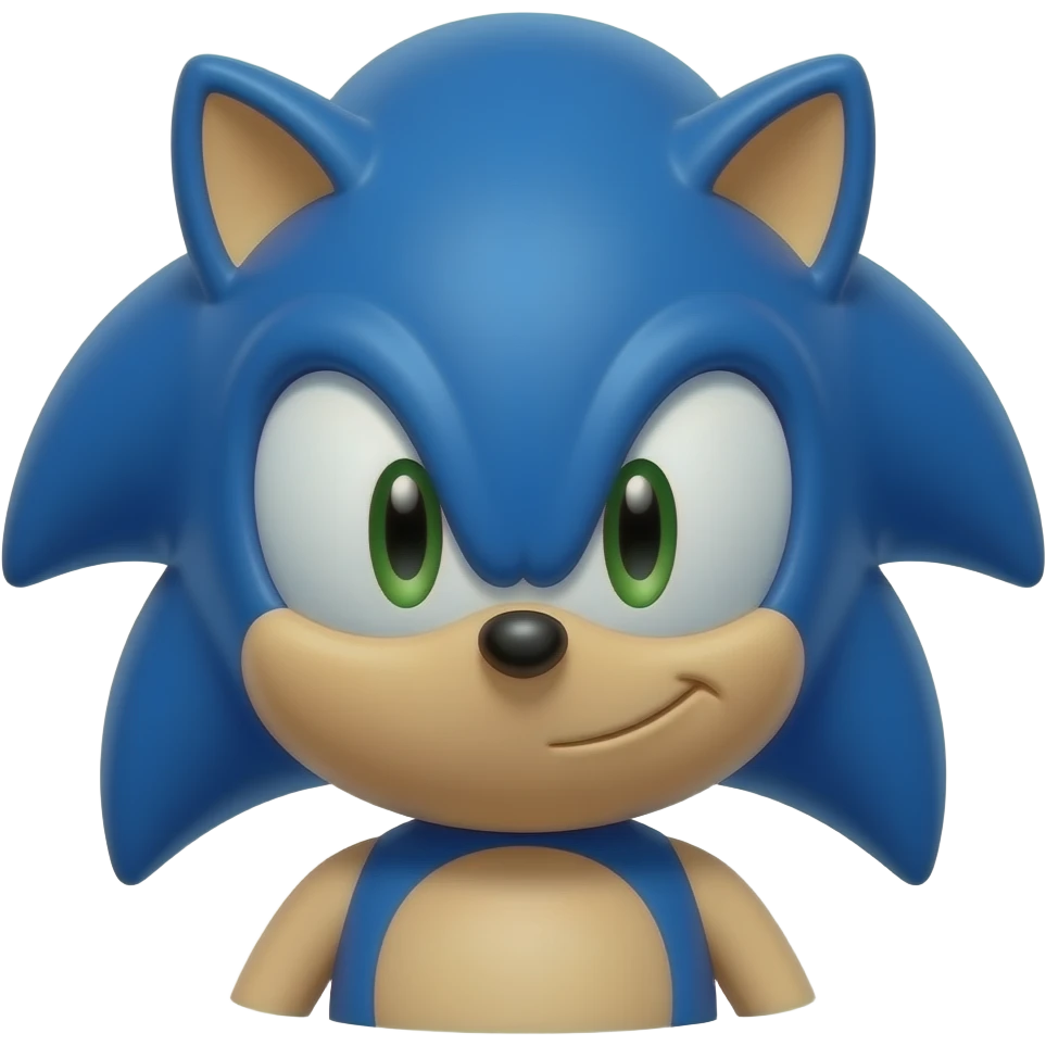 inflated sonic emoji