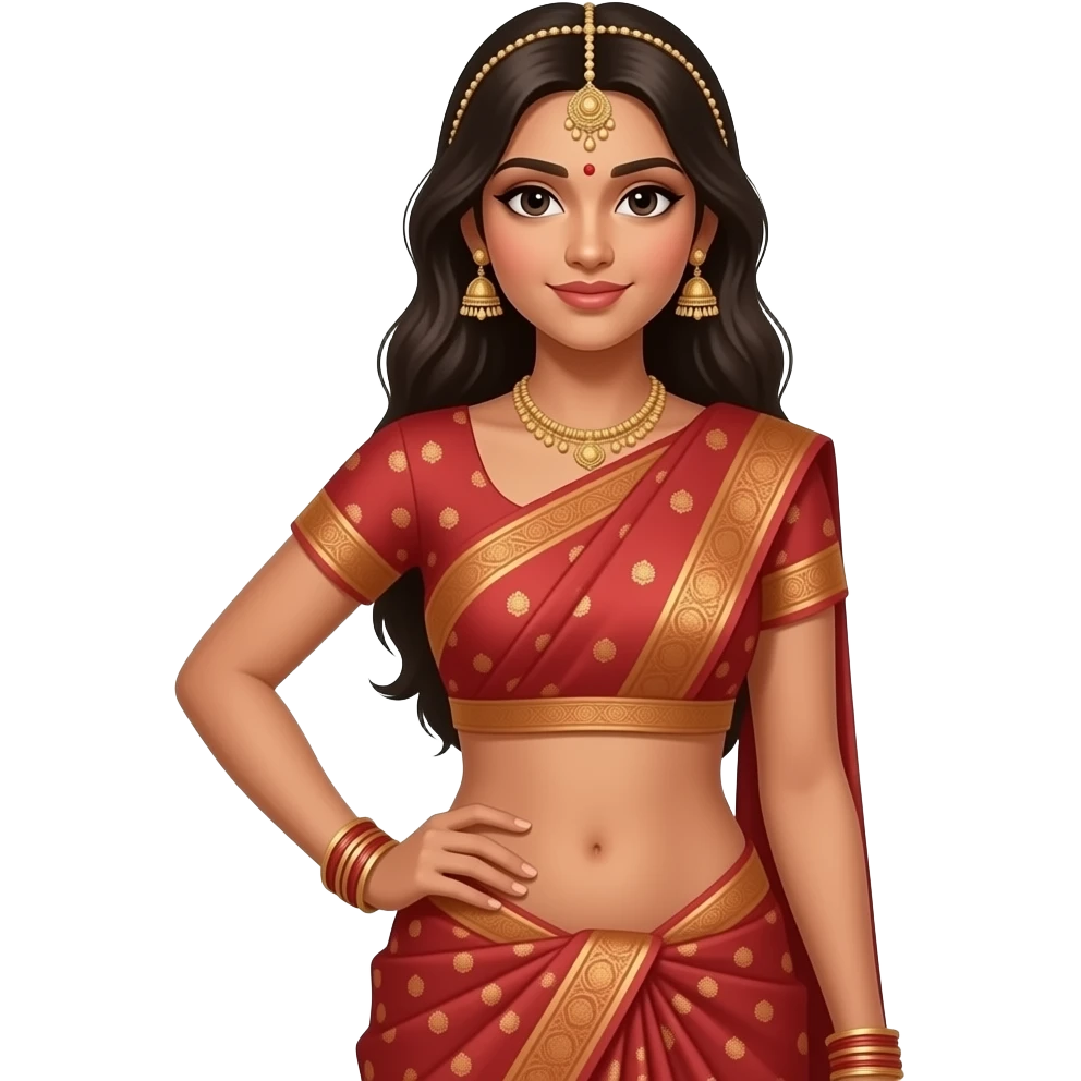 An indian girl showing her full nude boobs and hips emoji
