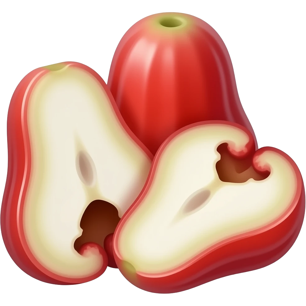 Rose apple  emoji