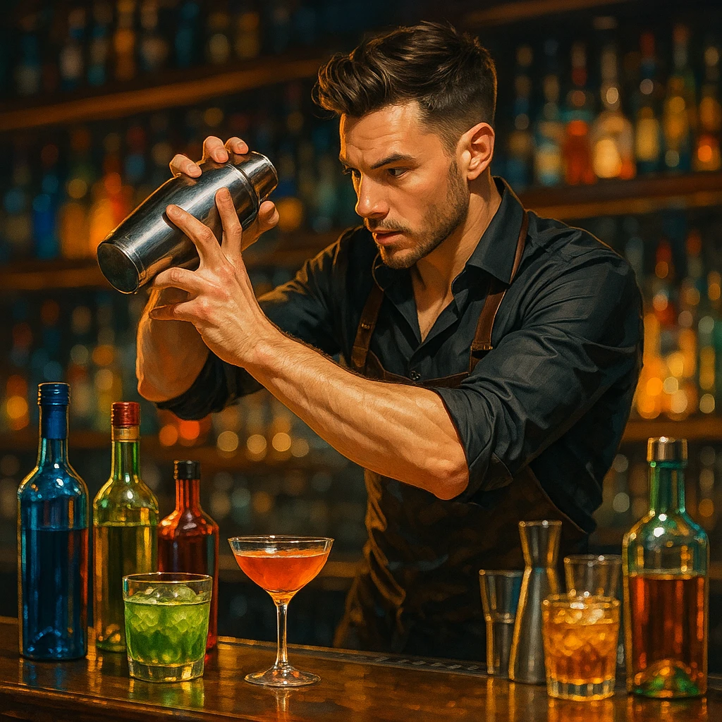 bartender mixing drinks emoji