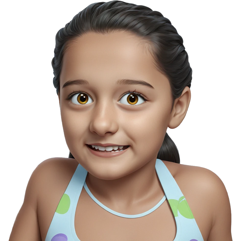 realistic portrait of girl emoji