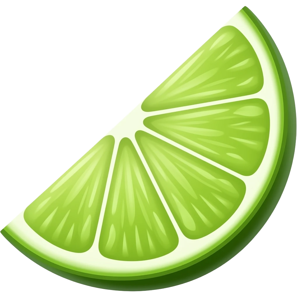 Lime wedge emoji