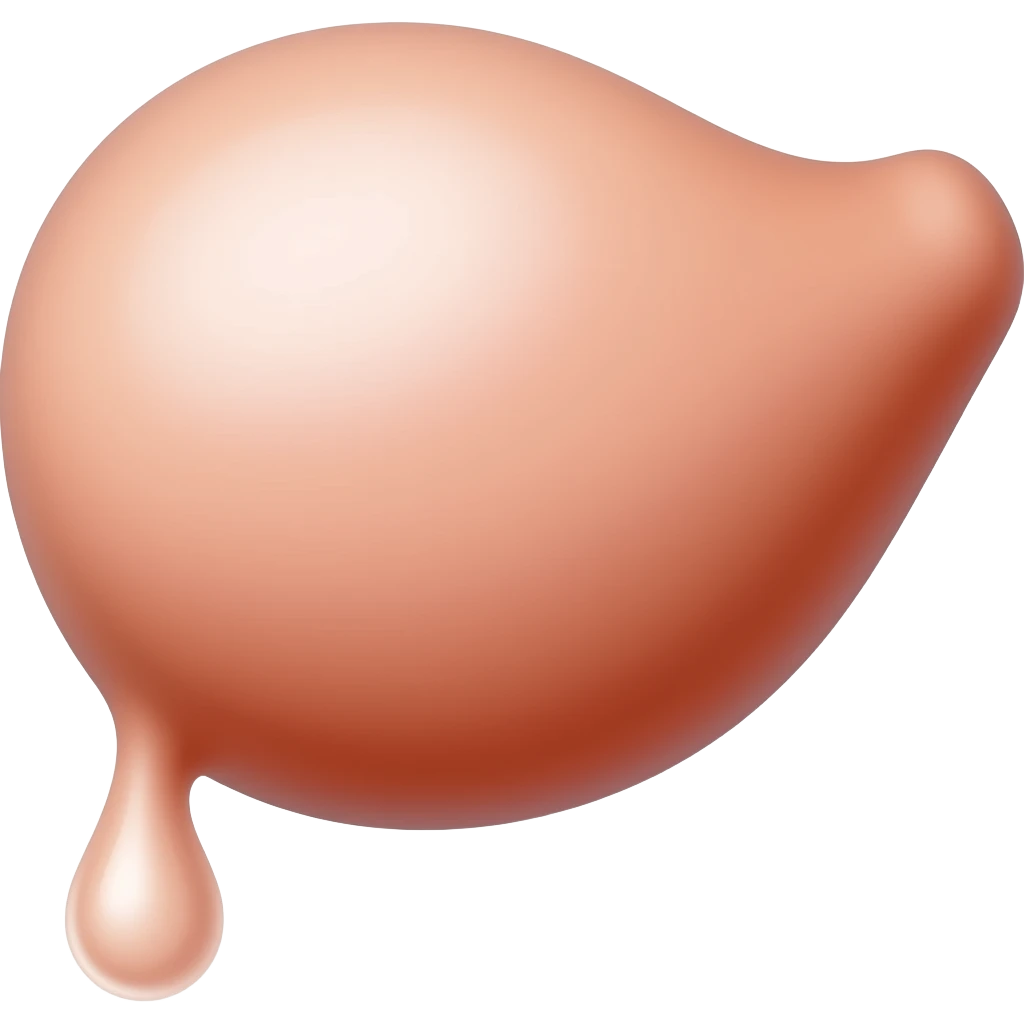 A penis dripping sperm emoji