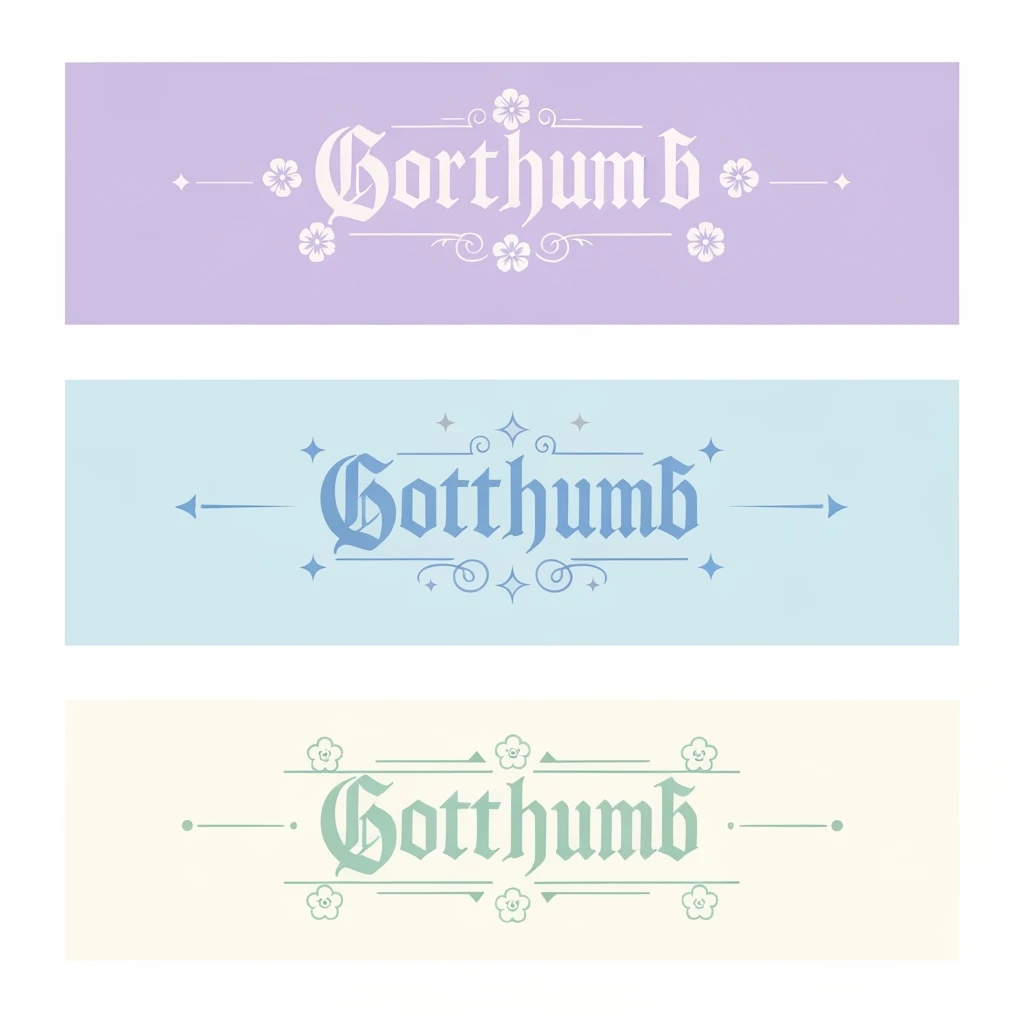 goth banner, cute, expressive, minimal, variation 3 emoji