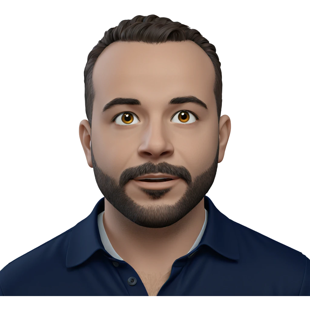 portrait of a bearded boy emoji