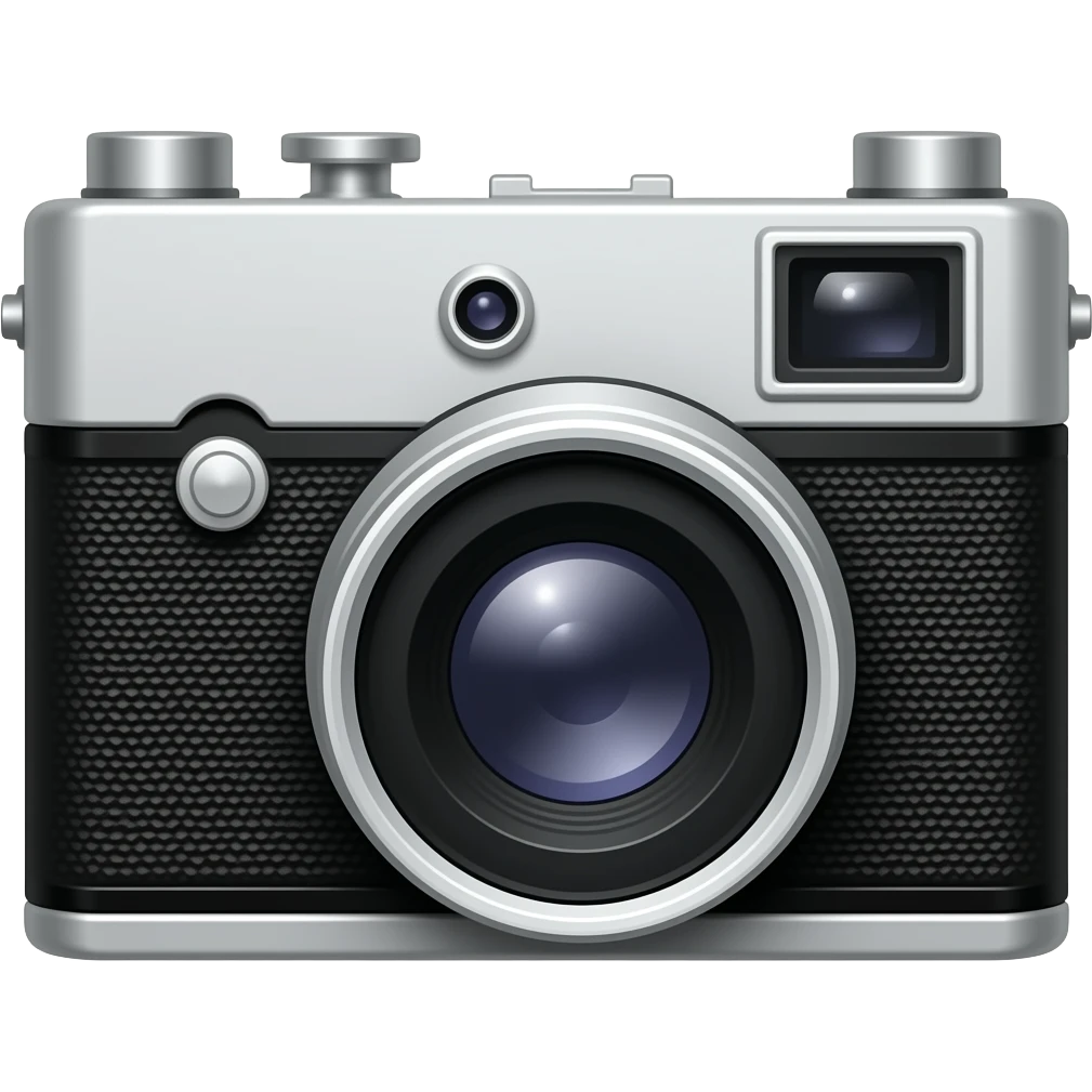 old camera with front view emoji