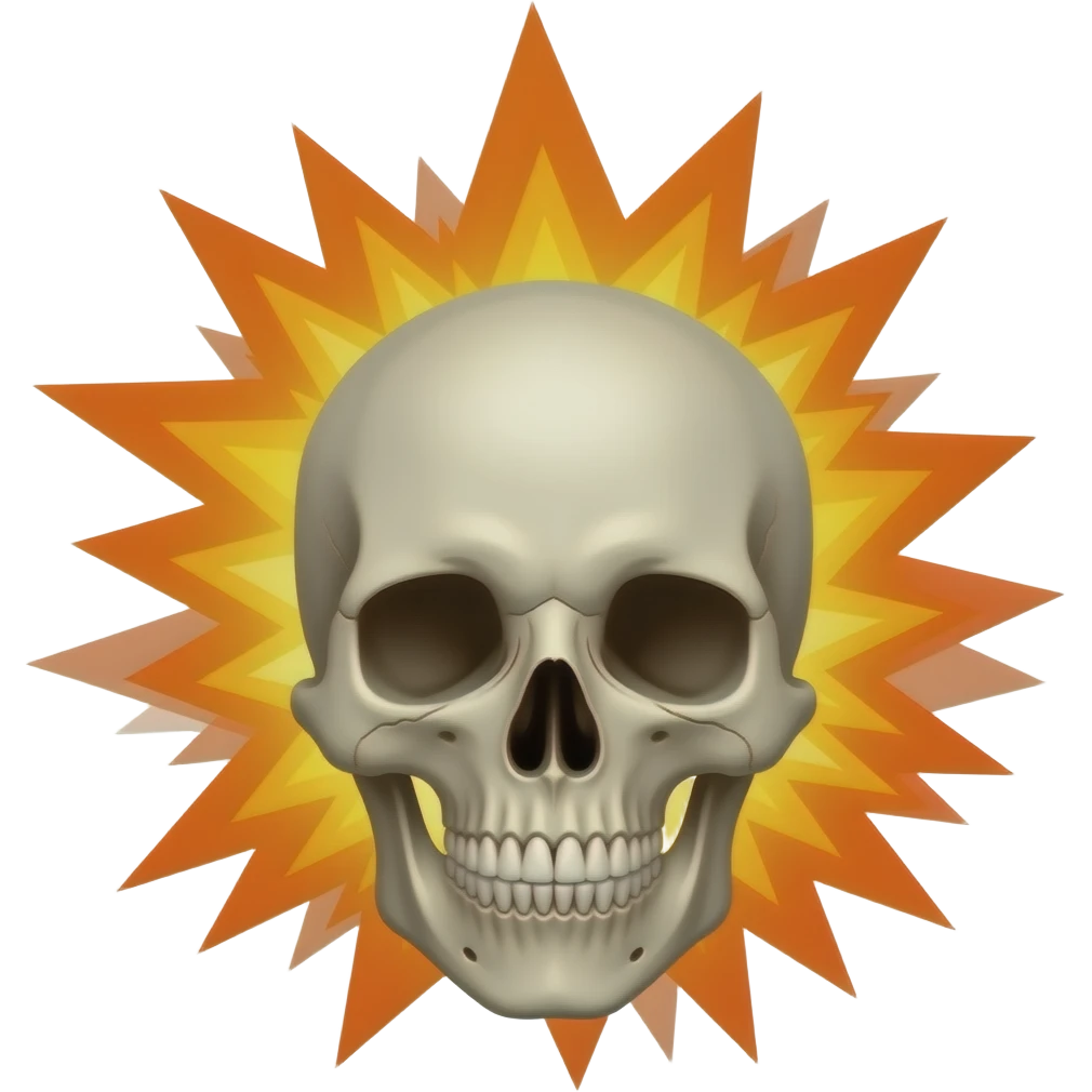 Crâne exploser emoji
