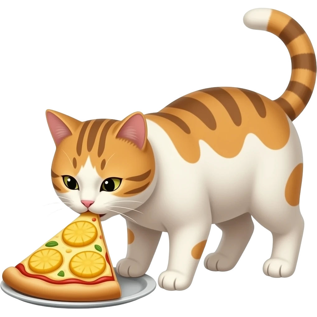 pineapple pizza cat. emoji