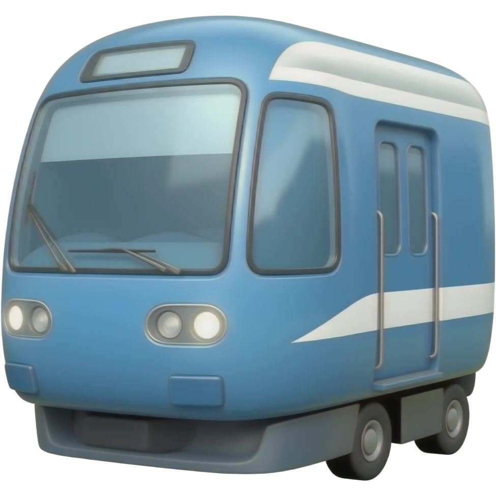 Blue passanger train emoji