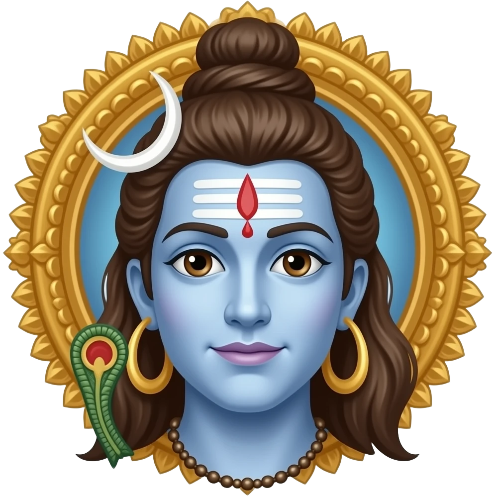 Mahadev tri natra tika emoji