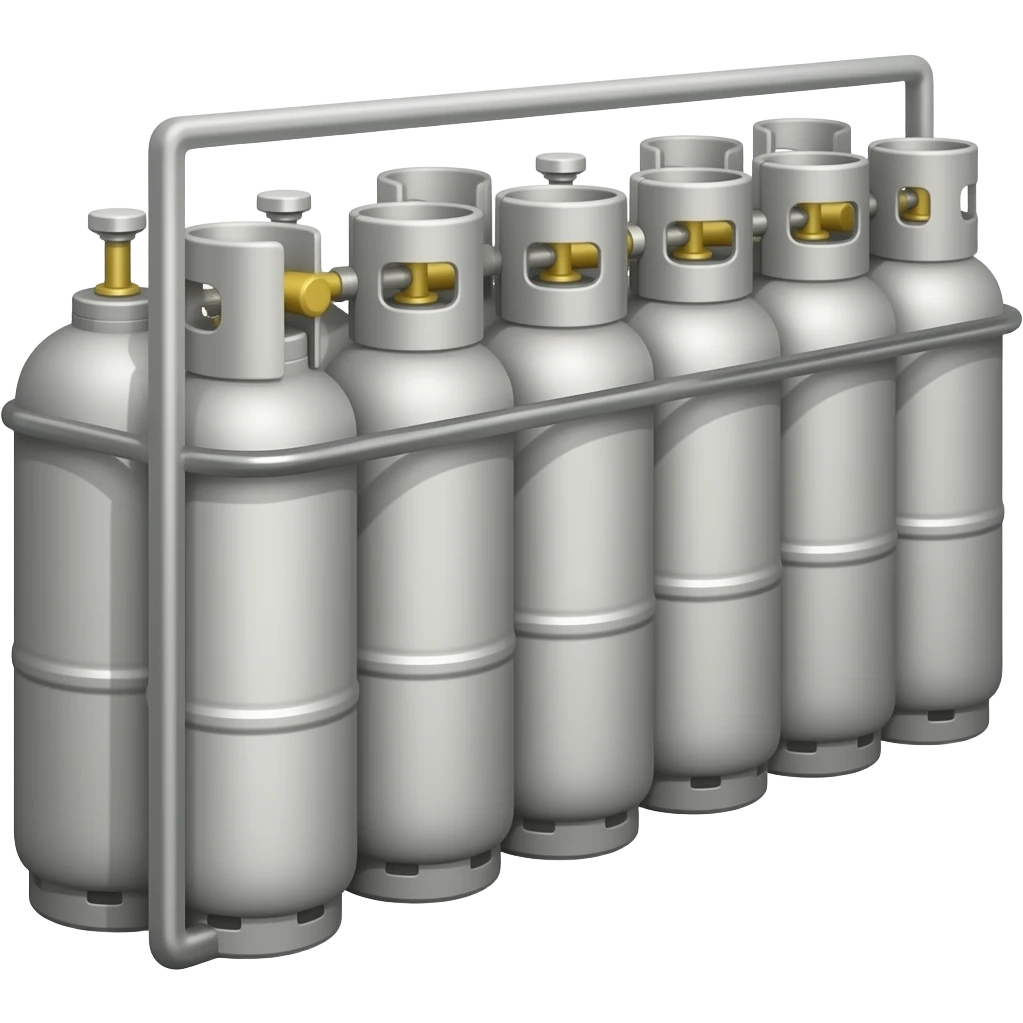 Inline packed gas Cylinders emoji